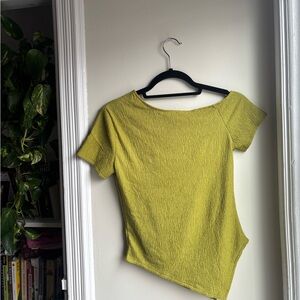 Lime Green Off-Shoulder Top